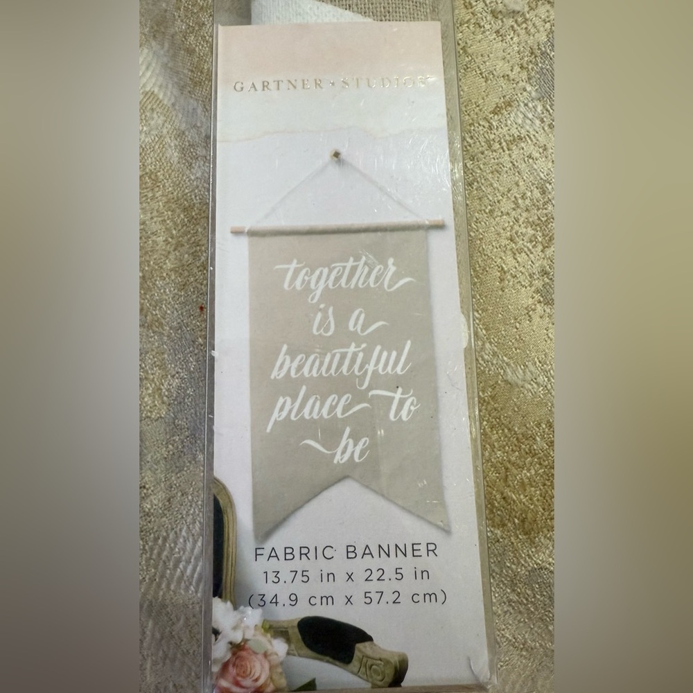NWT Gartner Studios Fabric Bridal Banner